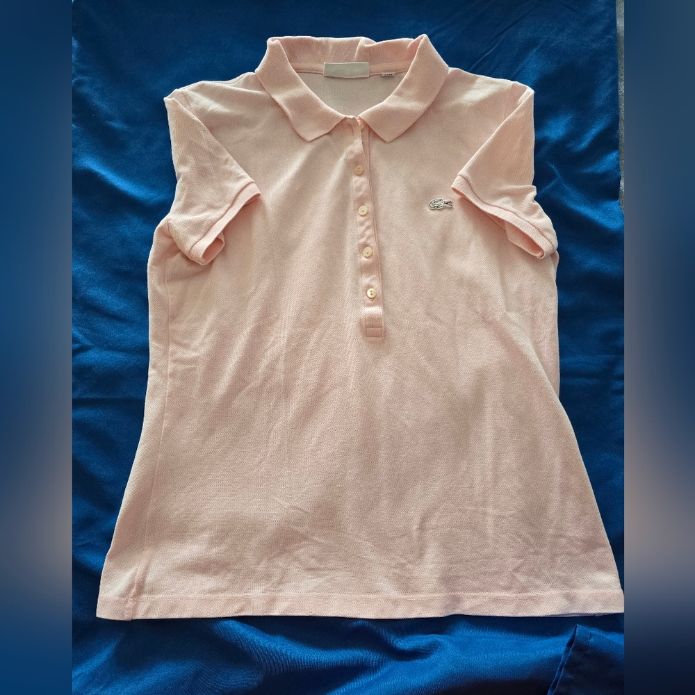 Pink Lacoste Polo Shirt for Kids